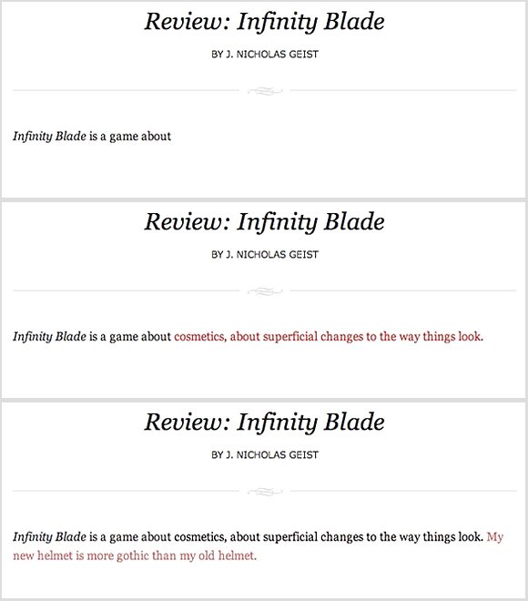 Infinity Blade review example