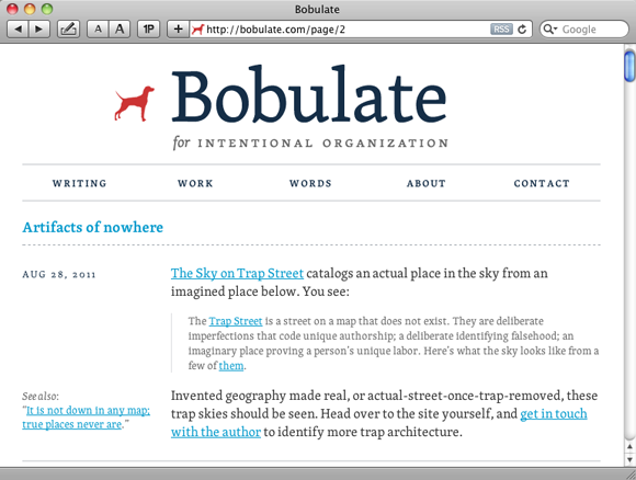 Sidenotes on Bobulate.com