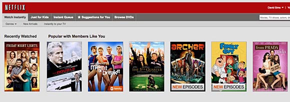 Netflix queue example
