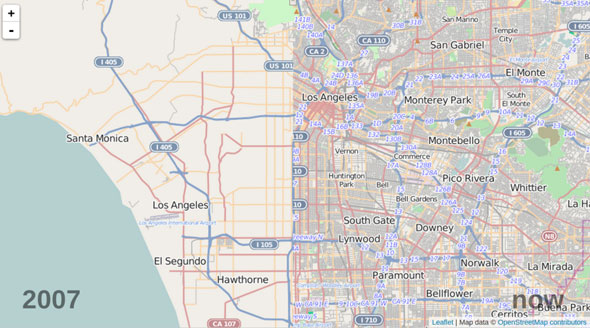 OSM-la-then-and-now